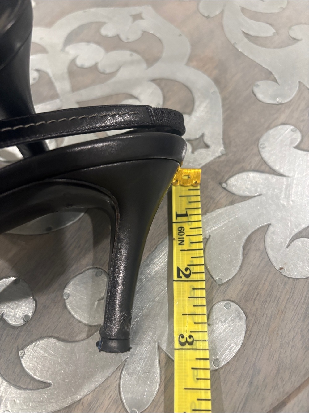 Salvatore Ferragamo Black Leather Pointed Slingback Heels - Picture 14 of 14